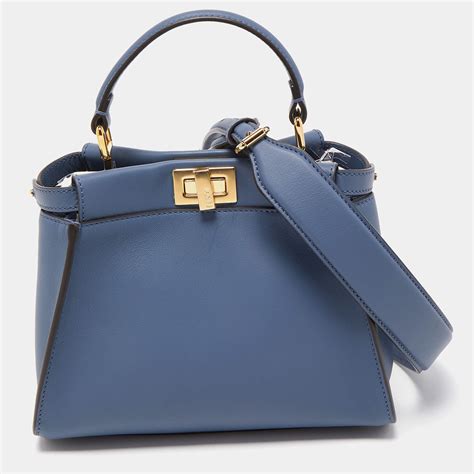 fendi peekaboo regular blue|fendi peekaboo outlet.